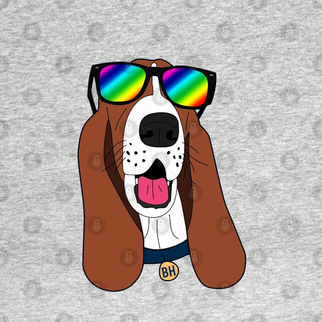 THE COOLEST STYLISH BASSET HOUND by Animox